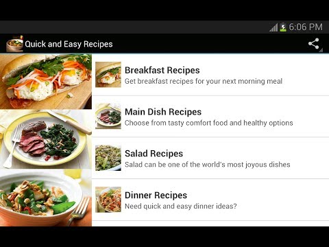 Quick And Easy Recipes Mobile App