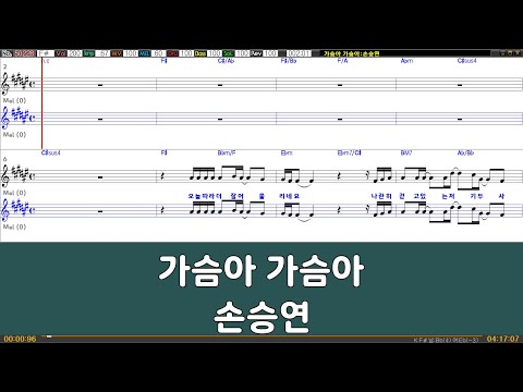 [은성 반주기] 가슴아가슴아 - 손승연
