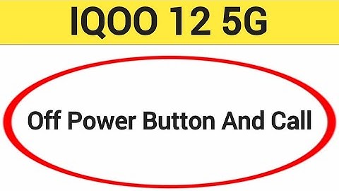 How to turn off power button and call IQOO Neo 9 Pro, power button and call off kaise karen