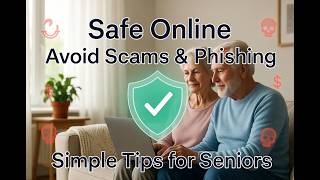 How to stay safe and avoid scams while online for Seniors and beginners.