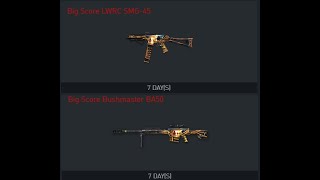 Warface Redeem code 2021... Bushmaster BA50 (7 days) LWRC SMG-45 (7 days)