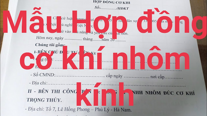 Mẫu hợp đồng xây mô