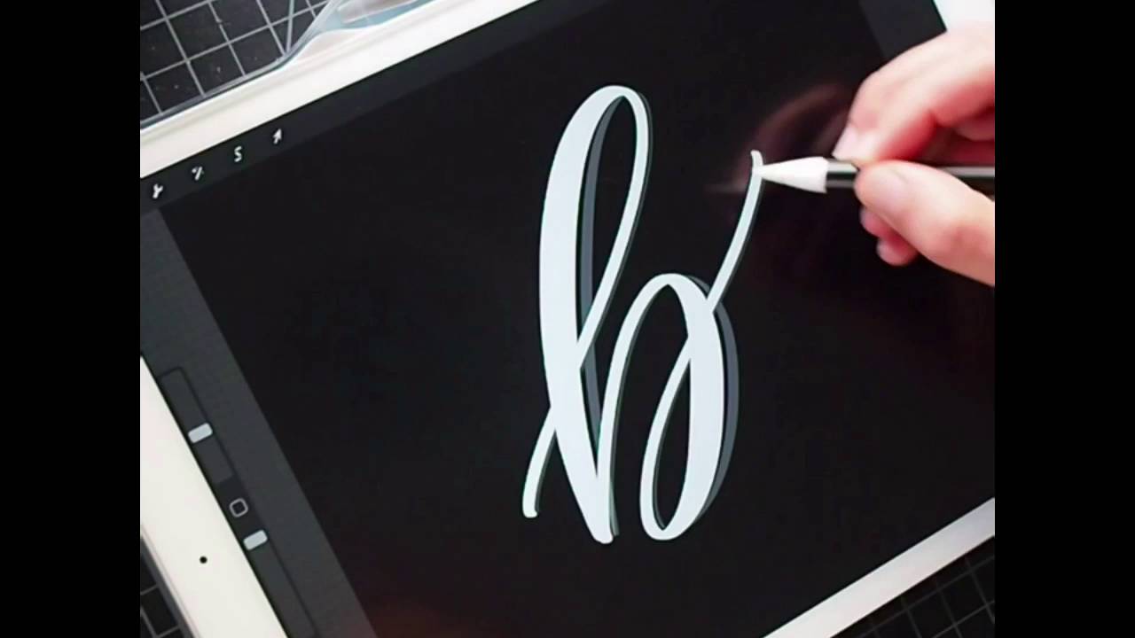 Calligraphy "flow" practice in Procreate with Apple Pencil YouTube