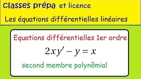 Équations diff. premier ordre -Prépa CPGE MPSI PCSI-2xy