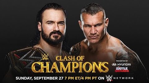 WWE 2K20 Drew McIntyre (c) vs. Randy Orton for the WWE Championship at Clash of Champions (2020)