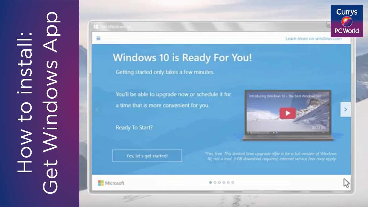 How to install the Get Windows App - YouTube