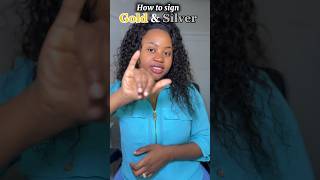 Colors in ASL: How to sign Gold and Silver in #asl