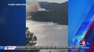 Lightning sparks Flaming Gorge wildfire