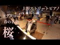 コブクロの名曲「桜」【上野ストリートピアノ】