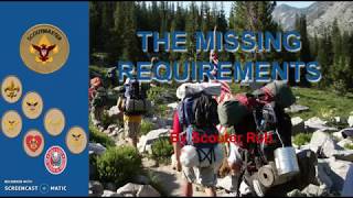 MISSING REQUIREMENTS 2 HOW TO EARN A MERIT BADGE