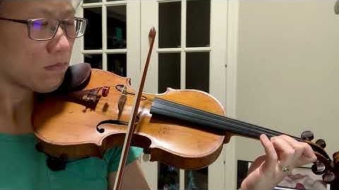 Hrimaly first position violin scale slow practice F minor