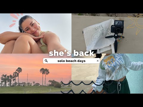 solo beach days | a week at south padre island