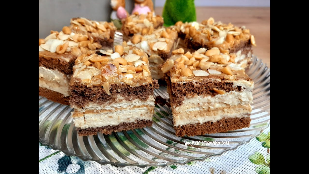 Rewelacyjne Krówkowe ciasto - mięciutkie i pyszne ,duża blacha #krówka #ciastokrówkowe #ciasto