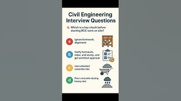 Civil Engineering Interview Questions and Answers | Civil Engineering Basic Knowledge | #Shorts