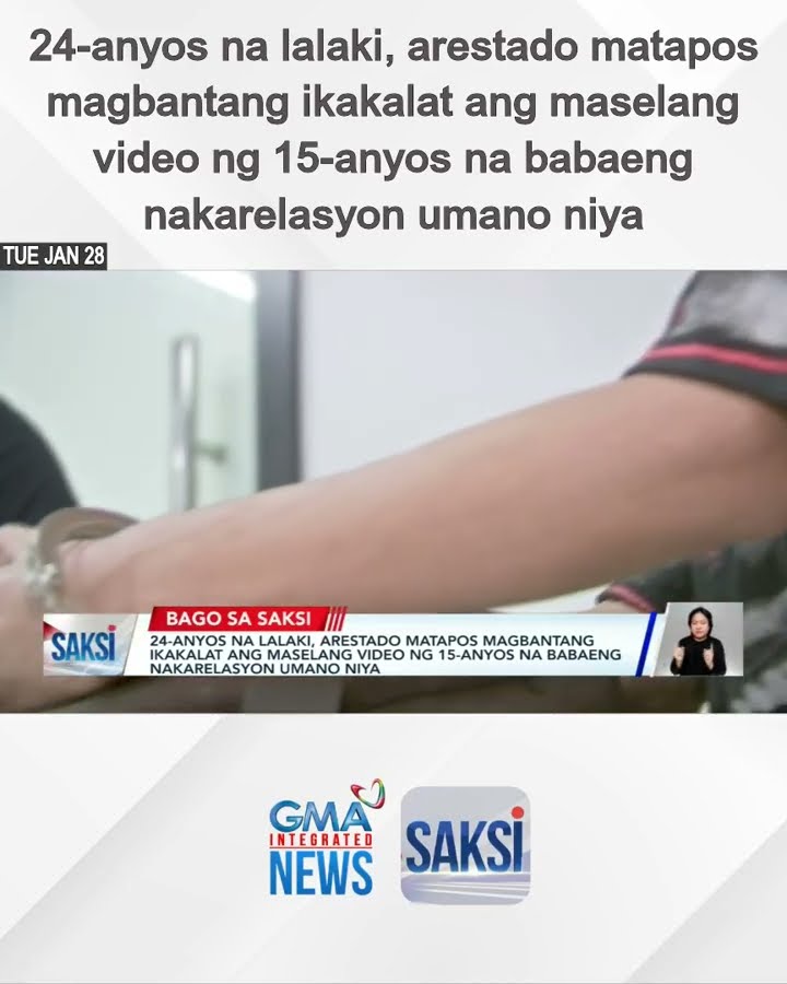 24-anyos na lalaki, arestado matapos magbantang ikakalat ang maselang video ng 15-anyos... | Saksi