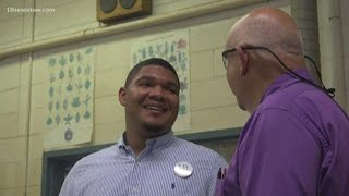 IN SESSION: Retiring Suffolk teacher finds a successor in former student