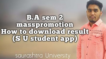 b.a sem 2 result declared saurashtra University | how to download result | kaushik help