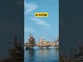 oil platform, alshaheen oil field, qatar, oil rig, sea, sea life