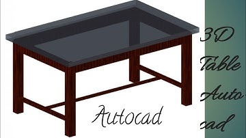 AutoCAD 3D Table design