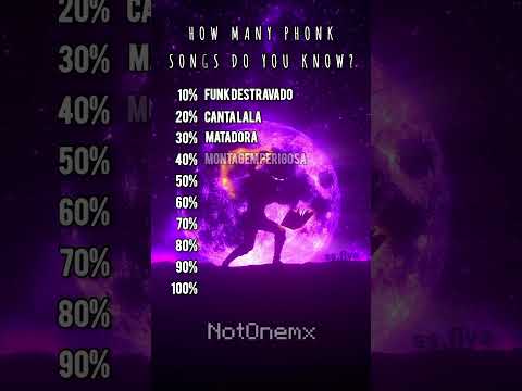 HOW MANY PHONK SONGS DO YOU KNOW?