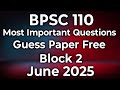 BPSC 110 Block 2 Important Questions Answer| June 2025 IGNOU Guess Paper |Contemporary Global Issues