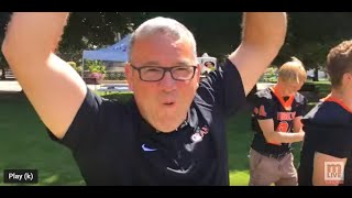 High school football coaches show off vertical leaps, or try, at MLive Muskegon media day