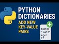 Python Dictionaries: Add New Key-Value Pairs &amp; Build From Scratch!
