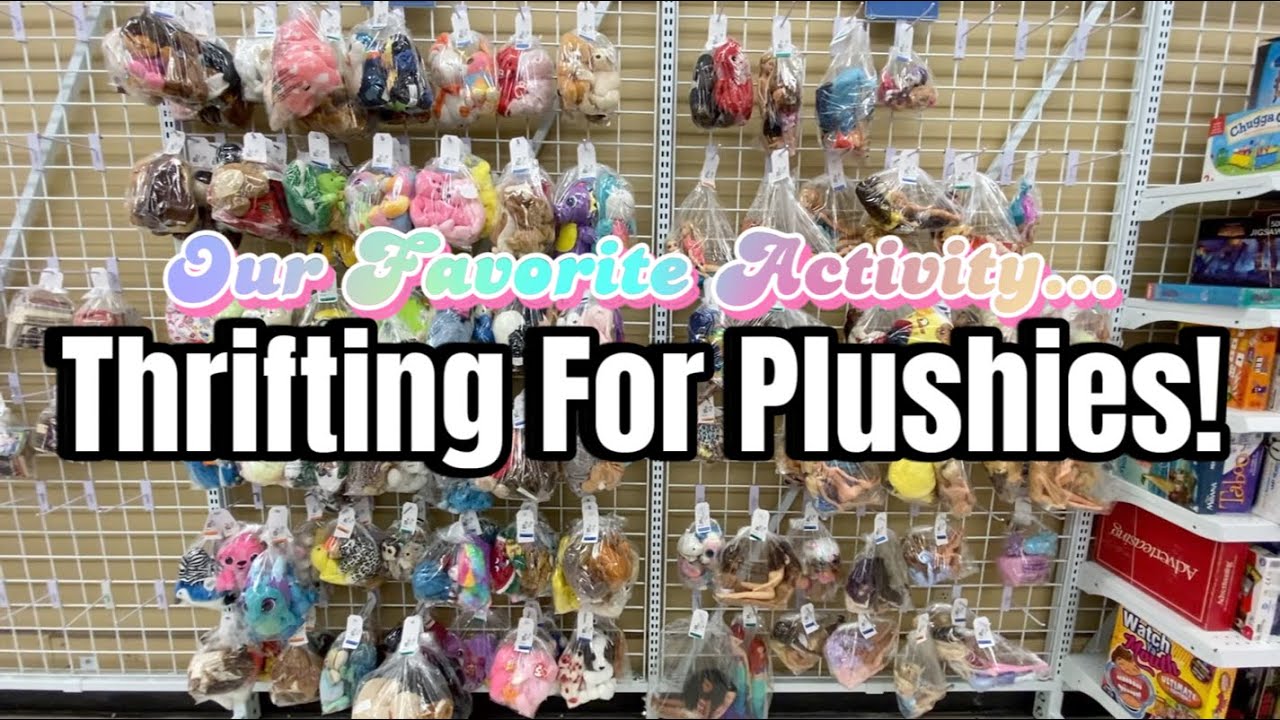 THRIFTING for Jellycat + Squishmallows • Plushie Stuffed Animal Thrift Shopping and Haul