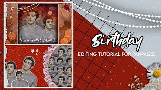 Birthday editing tutorial | Graphic edit tutorial | Starlightxcreation ✨