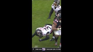 Khalil Herbert rushes for a 12-yard Gain vs. Atlanta Falcons