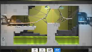Bridge Constructor Portal   Best Solution   Level 15