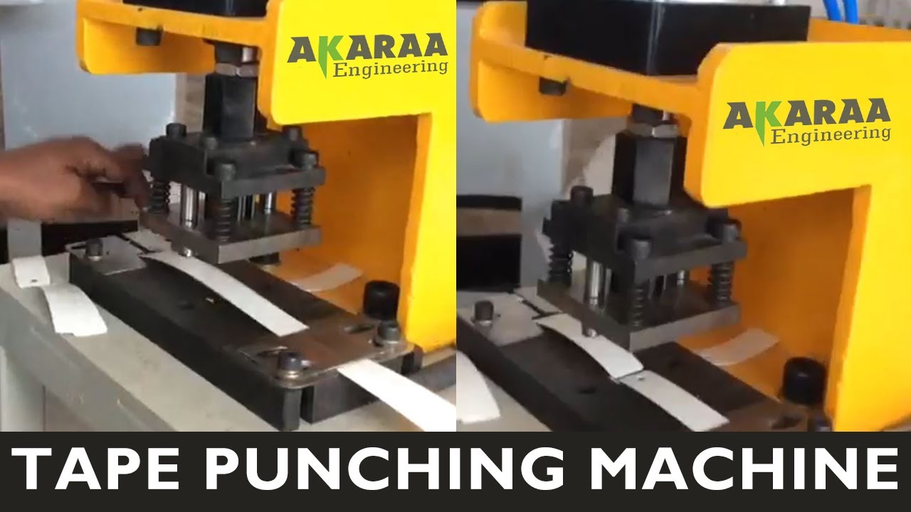 TAPE PUNCHING MACHINE AKARAA ENGINEERING INDUSTRIES YouTube