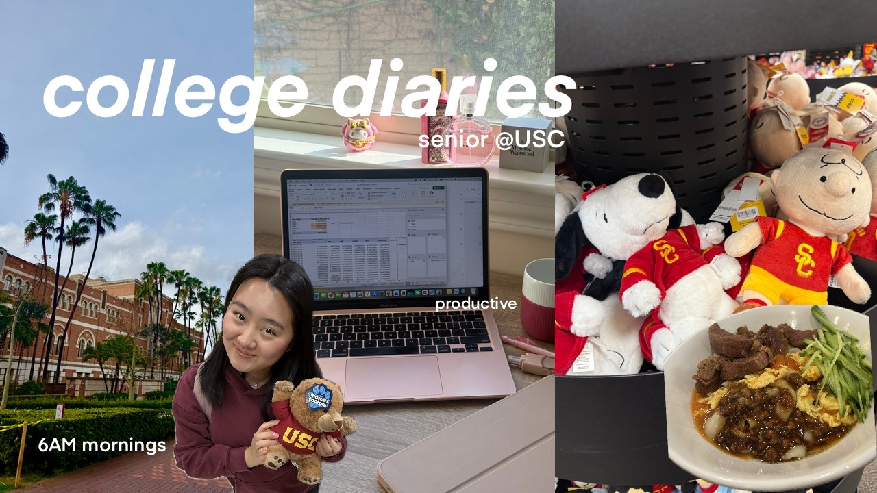 USC uni vlog 🍎 | 6am mornings, productive days, last first day