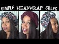 Quick  simple head wrap styles  infinity scarves
