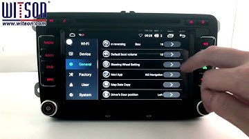 S200 (WXXX) Series Android 8.0 Setting Menu View-Powered by WITSON