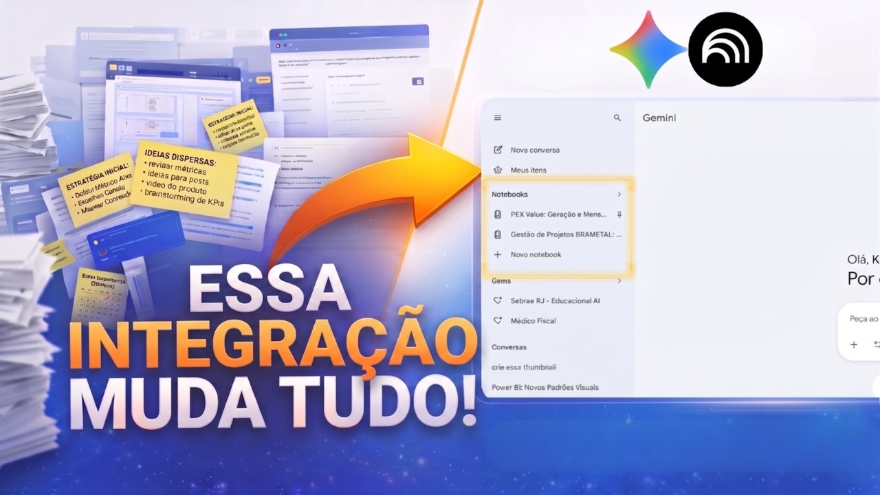 Gemini + NotebookLM: integração surpreendente 😳
