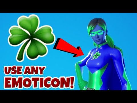 HOW TO USE ANY EMOTICON ON FORTNITE'S SUPERHERO SKIN! (HUNTER, POLARITY, JOLTARA, THE MIGHTY VOLT)