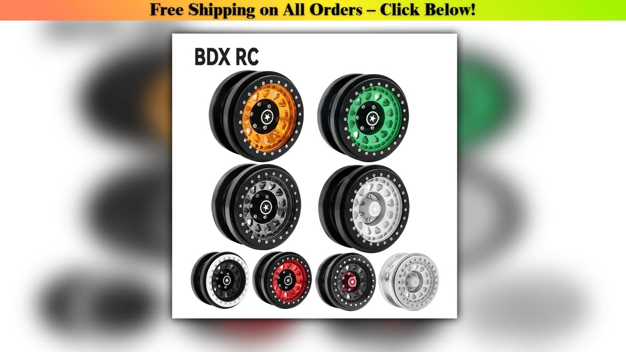 Rc jeep CNC Aluminum 2.9" Beadlock Wheel Hub Rim for 1/6 RC Crawler Car Axial SCX6 Jeep JLU