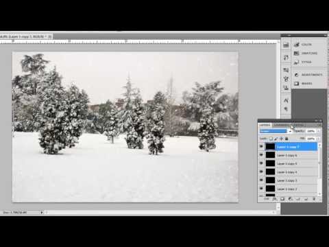 How Create Snow Effect in Photoshop CS