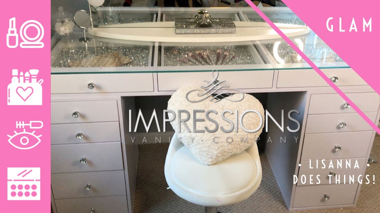 Slaystation 2.0 Hollywood Makeup Vanity Clear Drawers