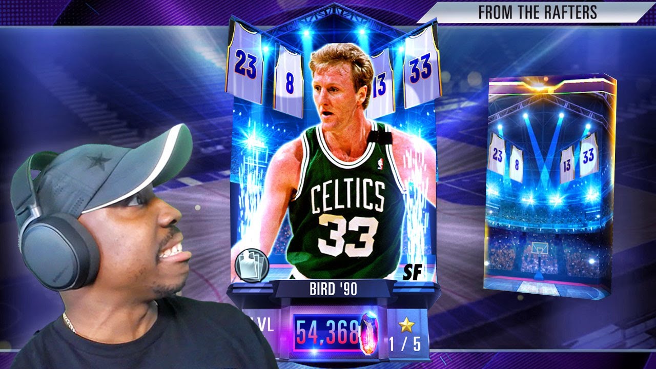 DARK MATTER LARRY BIRD PACK OPENING! NBA 2K Mobile Season 4 (From the Rafters)