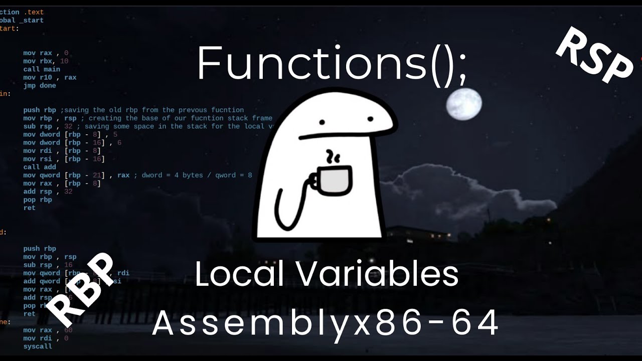 Assembly for Beginners: Local Variables, Stack & Prologue (x86_64)