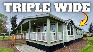 IDEAL SIZE for a triple wide! This NEW prefab house is SO COOL! House Tour