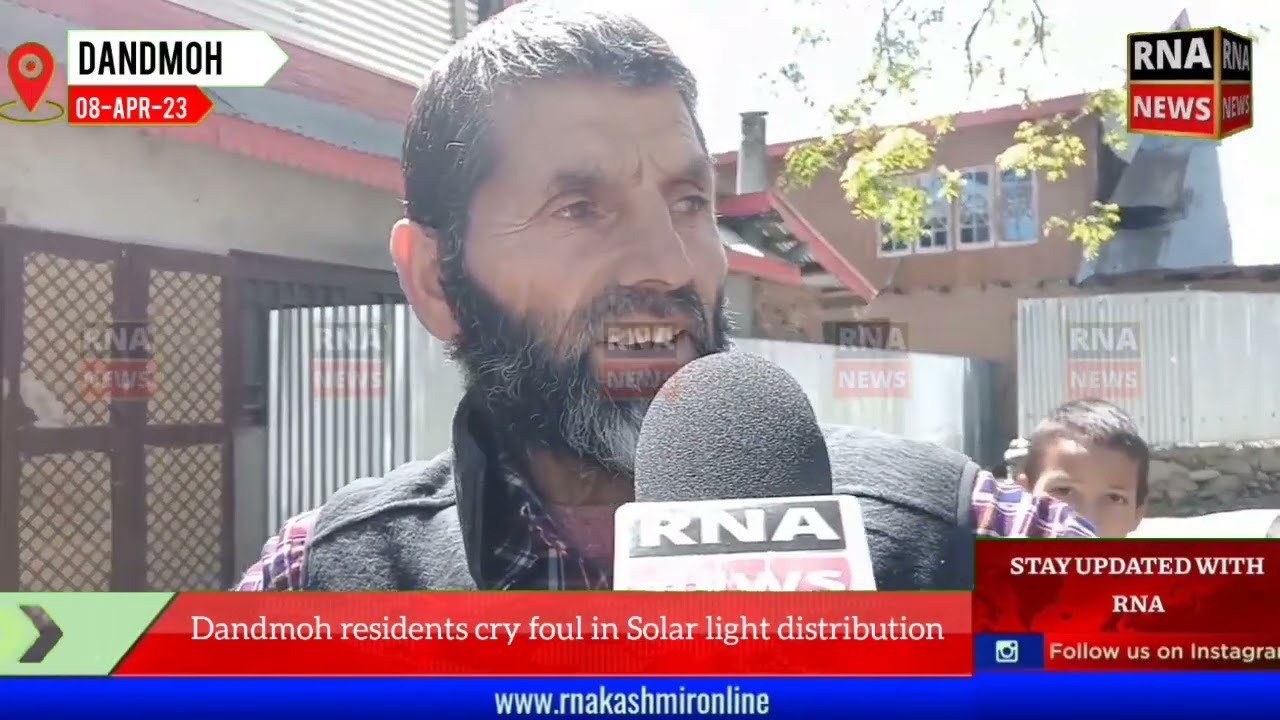 Dandmoh residents cry foul in Solar light distribution
