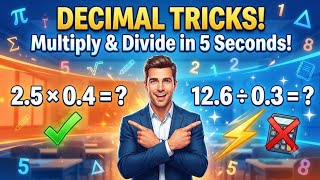 Decimal Multiplication & Division Tricks | Solve Decimal Questions in 5 Seconds! 🔥