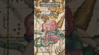 Ignace Pardies’ Stunning 1693 Celestial Map: Gnomonic Star Atlas with Comet Paths #celestial #space