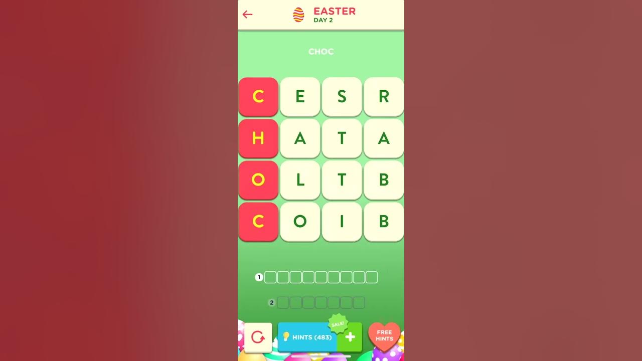 Wordbrain 2 Easter Event Day 2 Answers (Worbrain 2 Answers) YouTube