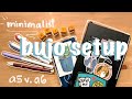 minimalist bullet journal | how i set up in an a6 vs. a5