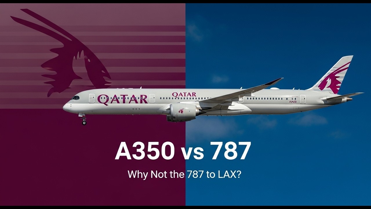 A350 vs 787: Why Qatar Airways Chooses One for Los Angeles ✈️