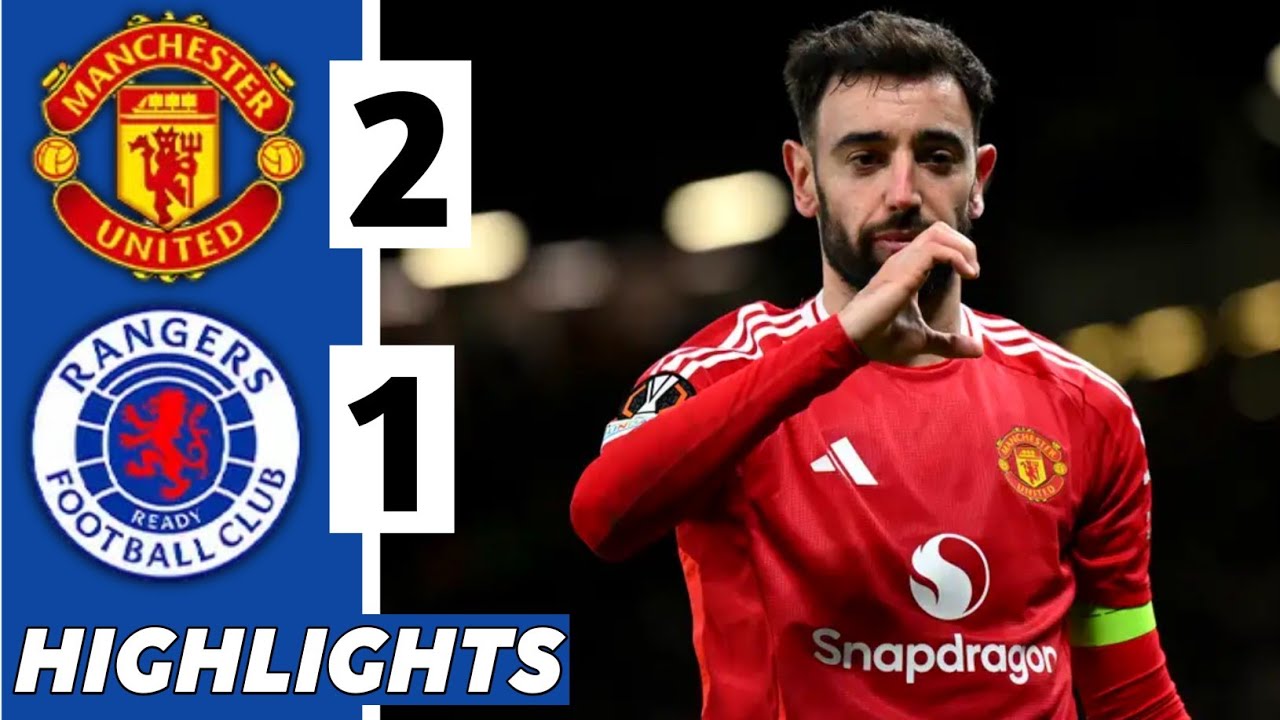Manchester United vs Rangers (2-1) Extended HIGHLIGHTS | Europa League